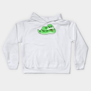 Snake with green Stains Kids Hoodie